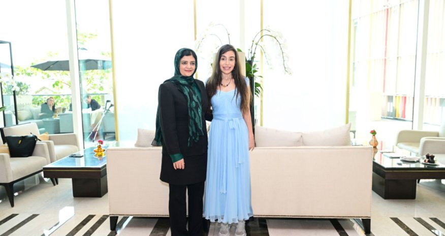 Leyla Əliyeva Zarqa Yaftalı ilə görüşüb