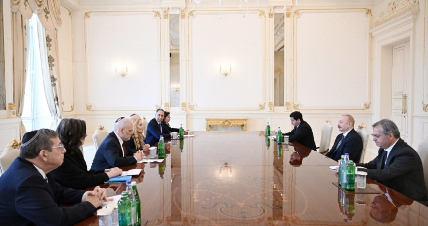 İlham Əliyev ABŞ-nin Əsas Amerika Yəhudi Təşkilatlarının Prezidentləri Konfransının nümayəndə heyətini qəbul edib