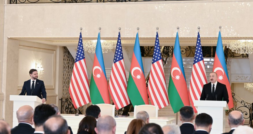 İlham Əliyev və Cey Di Vens mətbuata bəyanatlarla çıxış ediblər - Yenilənib