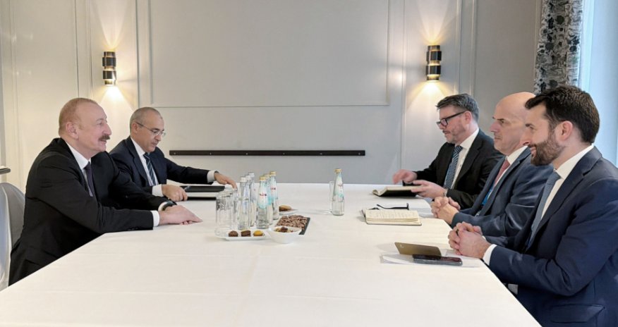 Президент Ильхам Алиев в Мюнхене встретился с генеральным директором корпорации Oracle