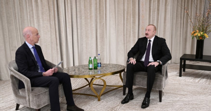 Президент Ильхам Алиев в Мюнхене дал интервью телеканалу France 24