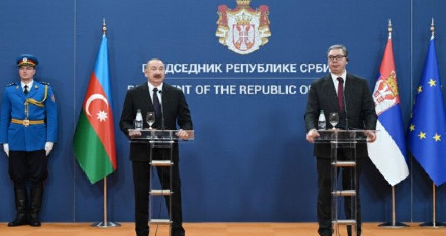 Azərbaycan və Serbiya prezidentləri mətbuata bəyanatla çıxış ediblər - Yenilənib