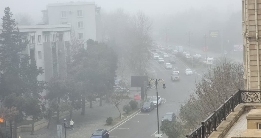 Fog reduces visibility in parts of Baku and Absheron Peninsula
