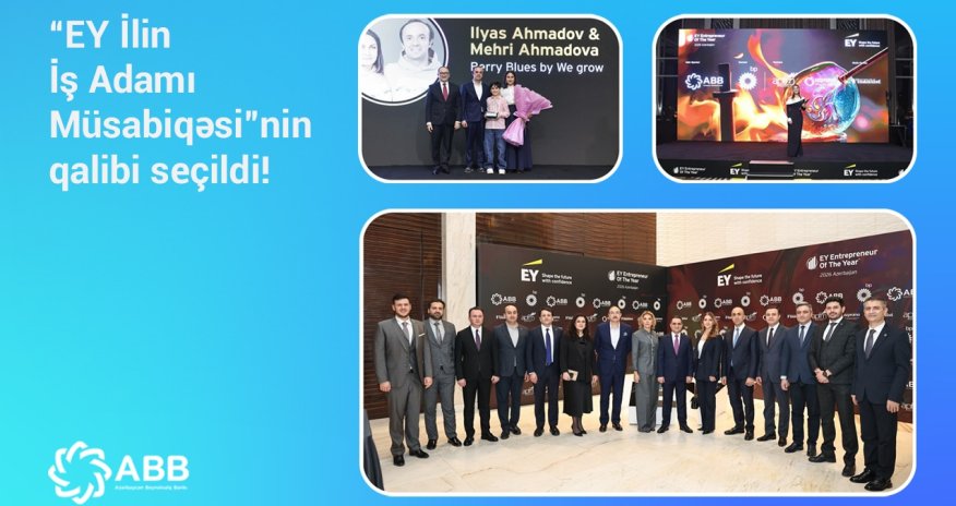 
ABB-nin dəstəyi ilə keçirilmiş &ldquo;EY İlin İş Adamı Müsabiqəsi&rdquo;nin
qalibi seçildi!