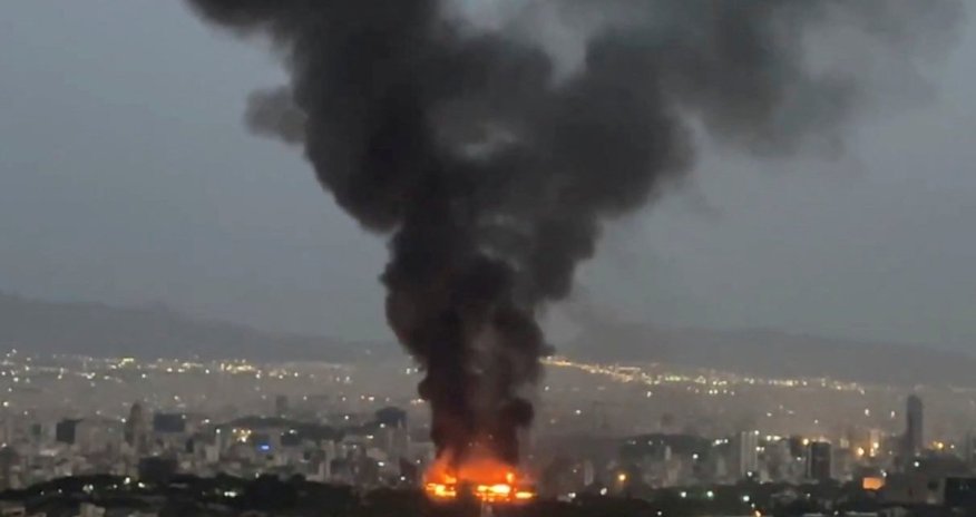 Пожар рядом с военными объектами в Тегеране