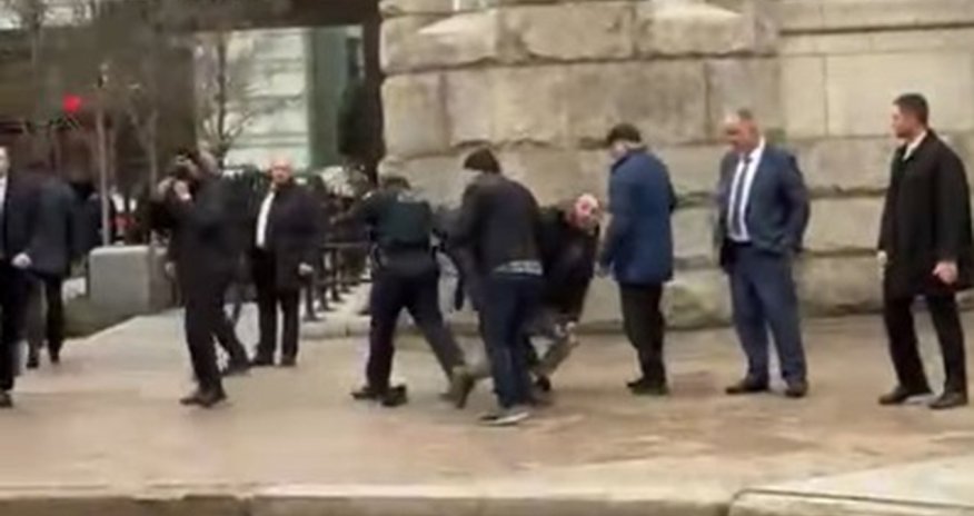 Prezidentin təhlükəsizlik xidmətinin əməkdaşları ABŞ polisi ilə birlikdə təxribatın qarşısını aldılar - Video