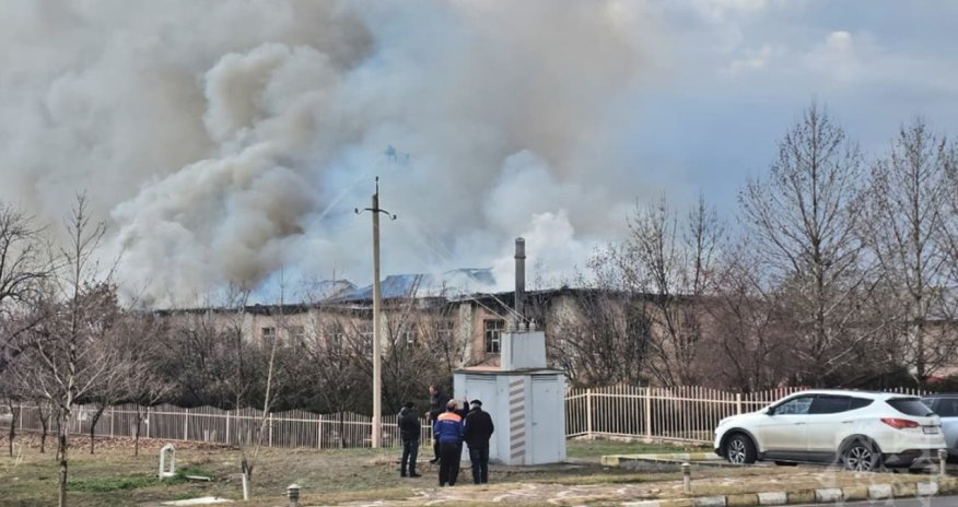Naxçıvanda hərbi hissədə yanğın baş verib