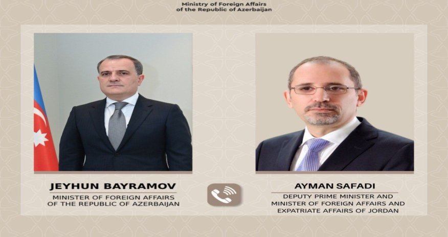 Bayramov iordaniyalı həmkarı ilə Yaxın Şərqdəki mövcud vəziyyəti müzakirə edib