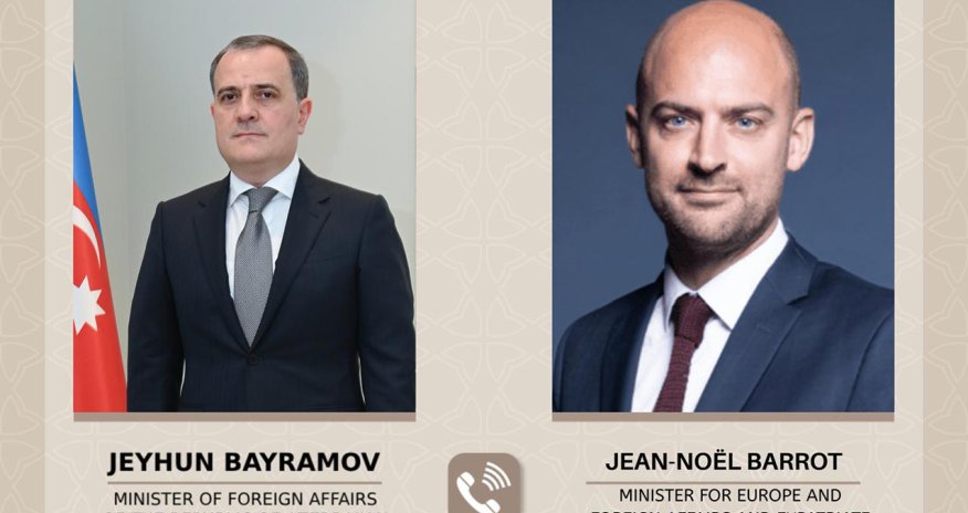 Bayramov fransalı həmkarı ilə Yaxın Şərqdəki gərginliyi müzakirə edib