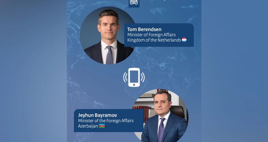 Ceyhun Bayramov və Tom Berendsen arasında telefon danışığı olub