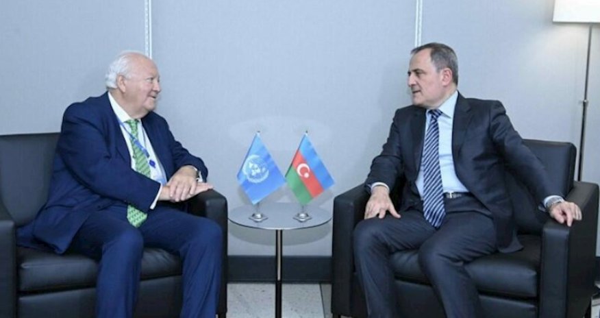 Ceyhun Bayramov Migel Angel Moratinos ilə görüşüb