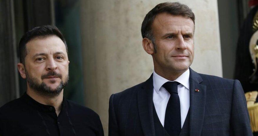 
Zelenski sabah Parisdə Makronla görüşəcək