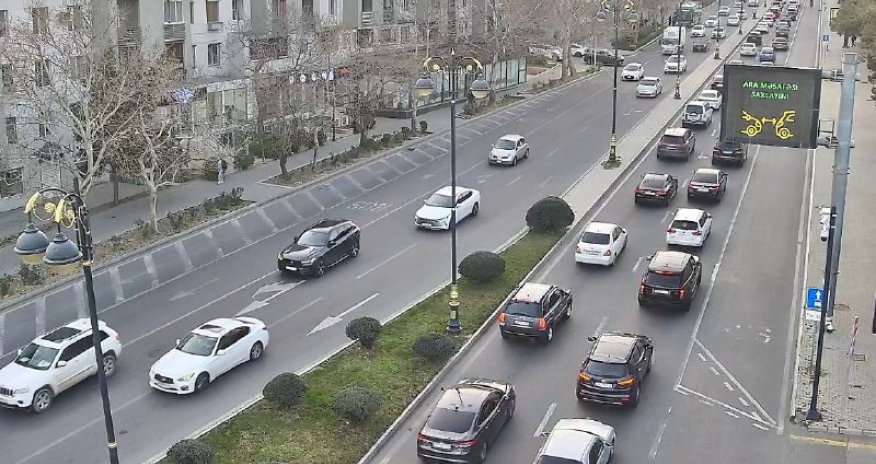 Bakıda sıxlıq müşahidə olunan yollar - SİYAHI