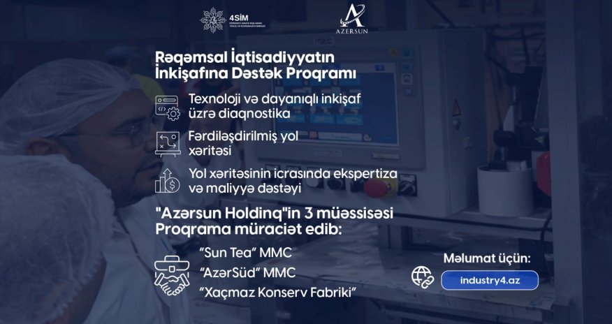 &ldquo;Azərsun Holdinq&rdquo; 4-cü Sənaye İnqilabı üzrə Dövlət Proqramına qoşulur