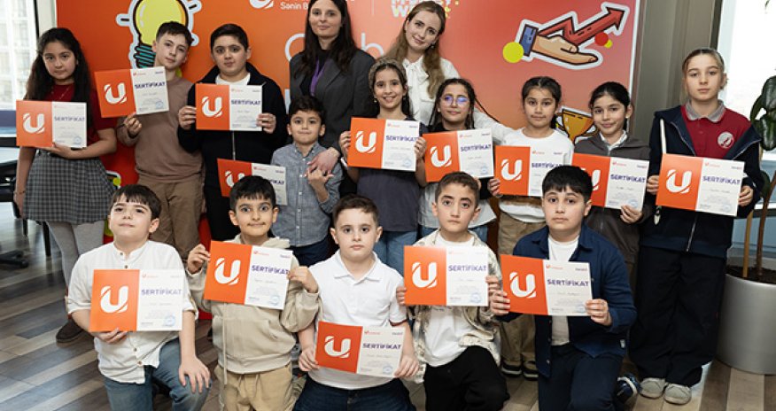 Unibank Qlobal Pul Həftəsi çərçivəsində məktəblilər üçün tədbir keçirib