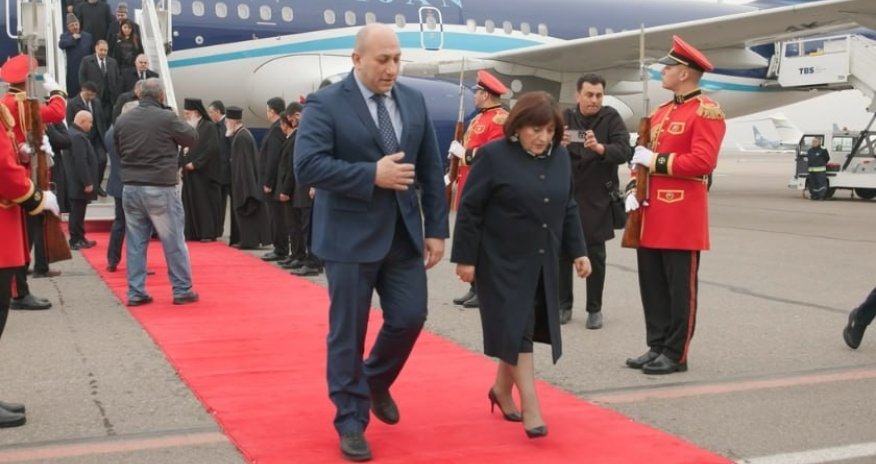 Sahibə Qafarovanın başçılıq etdiyi nümayəndə heyəti Tbilisiyə gedib