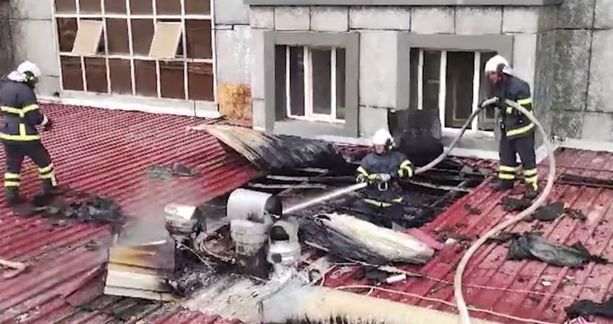 Naxçıvanda restoranda yanğın- İşçilərlə müştərilər təxliyə edilib