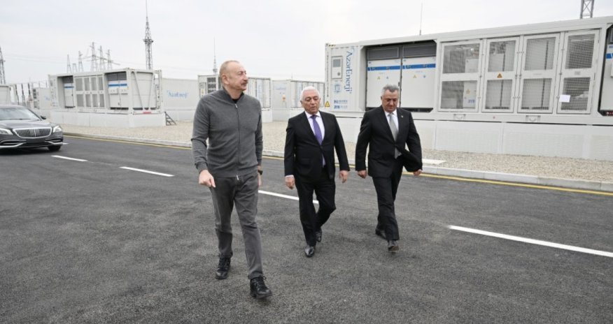 

Prezident İlham Əliyev &ldquo;Abşeron&rdquo; Batareya Enerji Saxlanc Mərkəzinin açılışında iştirak edib
