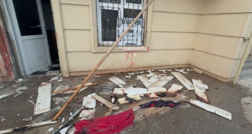 Binəqədidə obyektdə partlayış baş verib, xəsarət alan var - Video