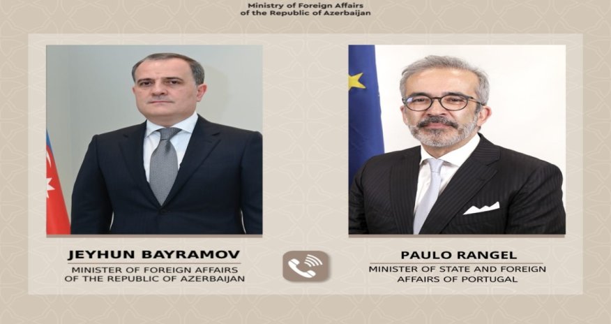 Ceyhun Bayramov portuqaliyalı həmkarı ilə telefon danışığı aparıb