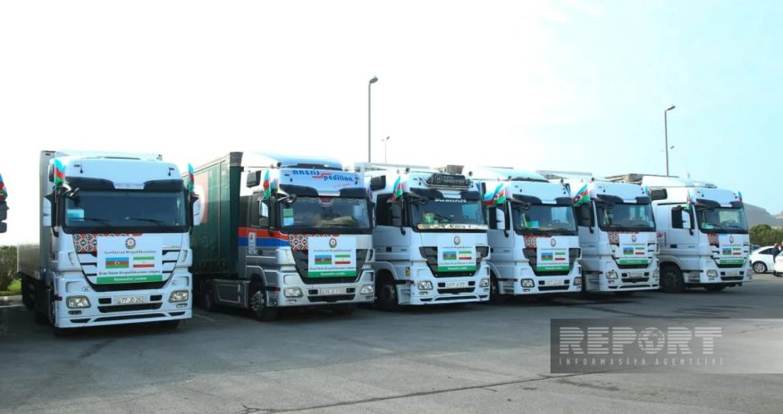 Azərbaycandan İrana növbəti humanitar yardım yola salınıb