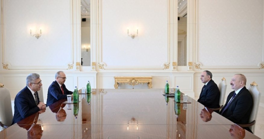 President of Azerbaijan Ilham Aliyev receives Ministers of Foreign Affairs and Transport of Kazakhstan
