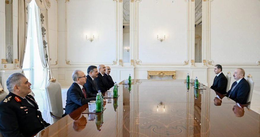 Əliyev Türkiyənin daxili işlər nazirini qəbul edib