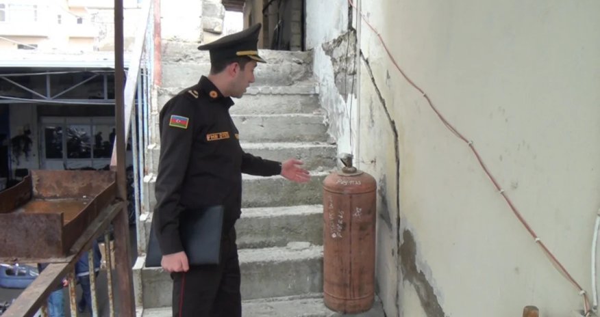 Yanğın təhlükəli avtomobil təmiri sexinin fəaliyyəti dayandırılıb