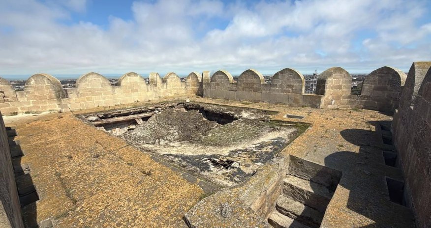 Böyük Mərdəkan qəsrində çökmə baş verib, əraziyə giriş məhdudlaşdırılıb