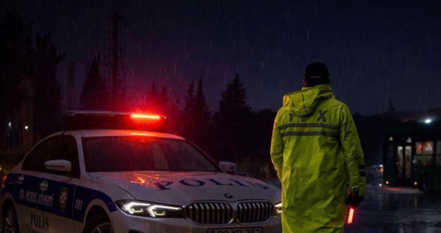 Дорожная полиция обратилась к водителям из-за дождливой погоды в Азербайджане