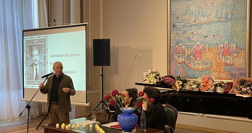 Xalq rəssamı Kamal Ələkbərovun xatirəsinə həsr olunmuş yaradıcılıq gecəsi keçirilib