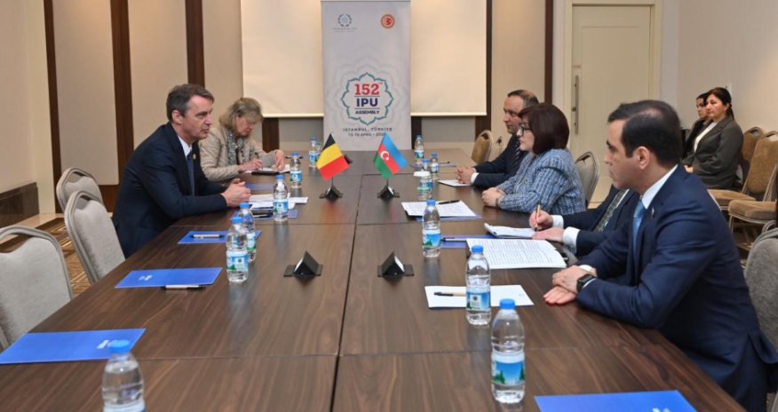 Sahibə Qafarova Belçika Senatının sədri ilə görüşüb