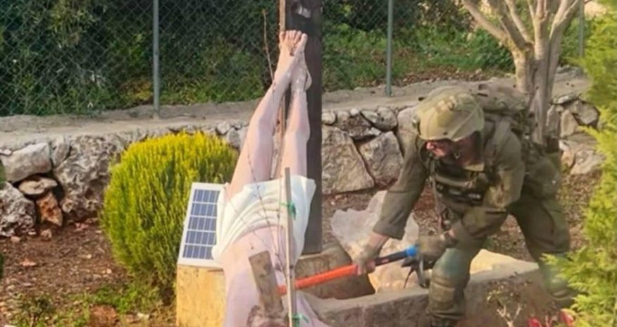 Israeli military says soldier seen damaging Jesus statue in Lebanon was IDF member