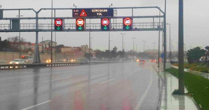 

Zığ dairəsi-Hava Limanı yolunda sürət həddi endirilib
