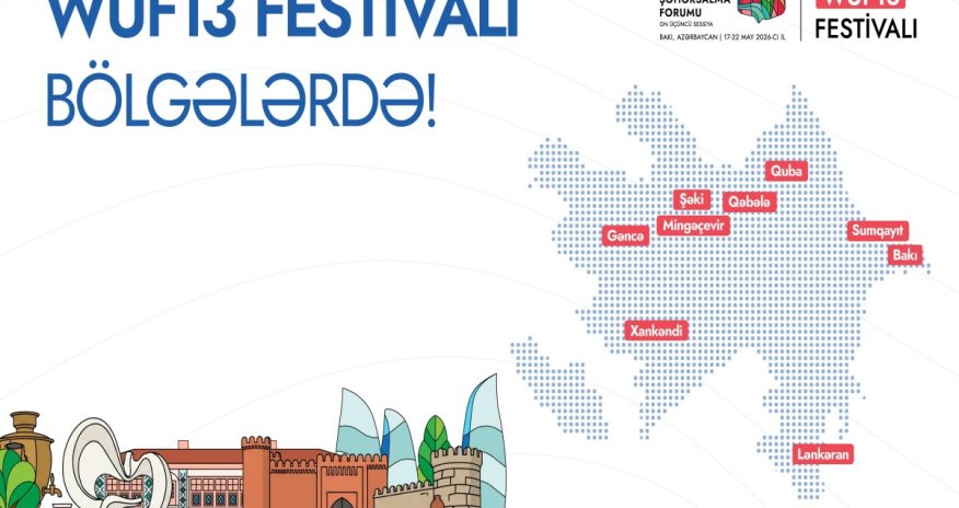 WUF13 ərəfəsində Azərbaycanın bir sıra şəhərlərində silsilə tədbirlər təşkil olunacaq