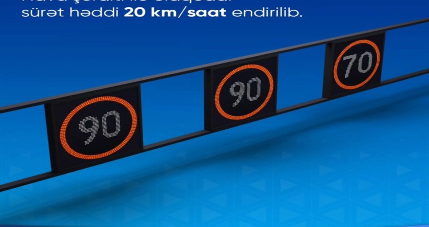 Zığ dairəsi-Hava Limanı yolunda sürət həddi endirilib