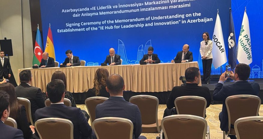 Azərbaycan IE Universiteti ilə Bakıda liderlik mərkəzi yaratmaq üçün memorandum imzalayıb