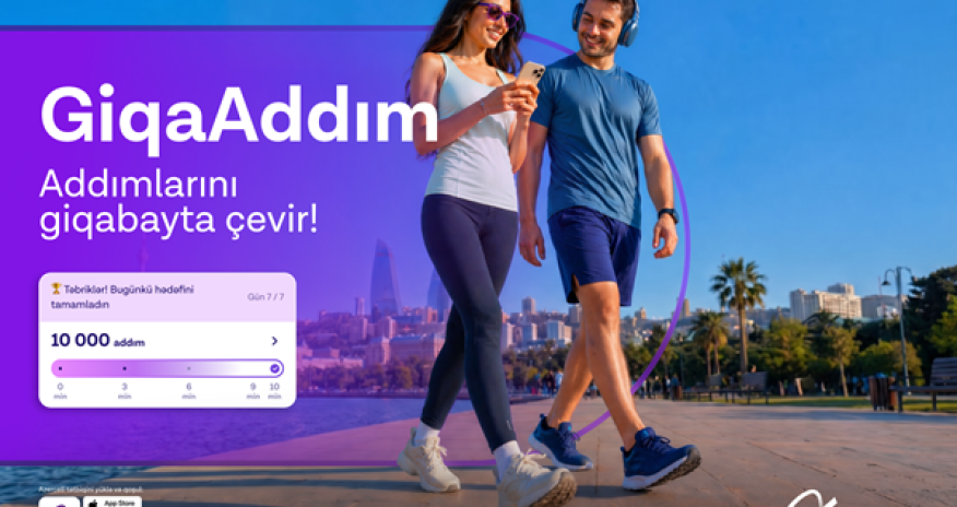 Azercell дарит гигабайты за пройденные шаги в рамках кампании &ldquo;GiqaAddım&rdquo;