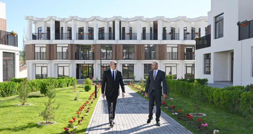 İlham Əliyev Zəngilandakı ilk yaşayış kompleksinin açılışında