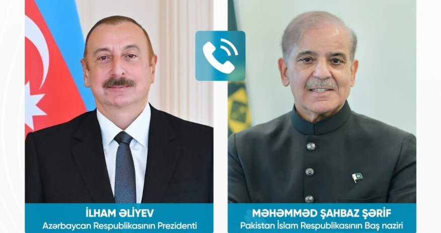 İlham Əliyev və Şahbaz Şərif arasında telefon danışığı olub