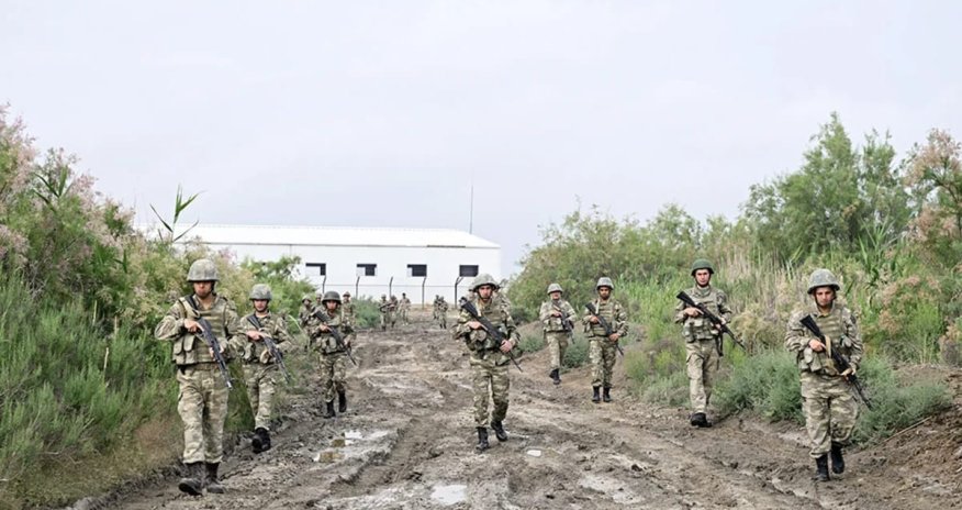 Проведены учебные сборы с военнообязанными спецназа Азербайджана