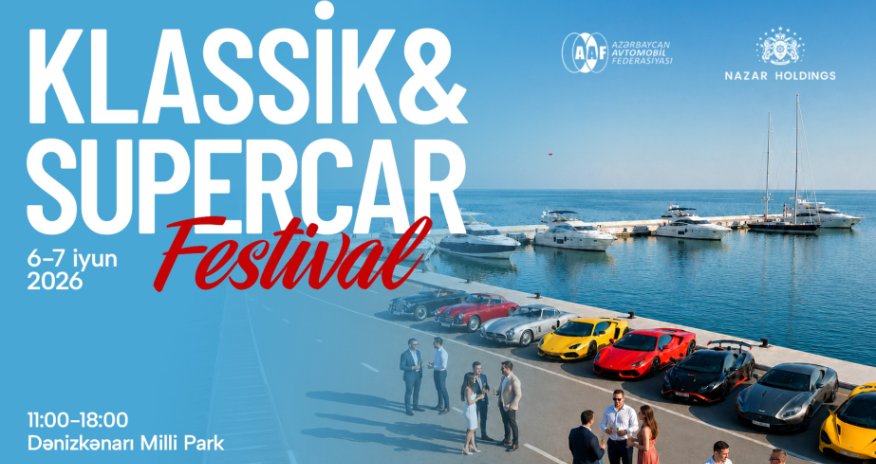 Bakı bulvarında klassik və sürət avtomobillərinin festivalı təşkil olunacaq