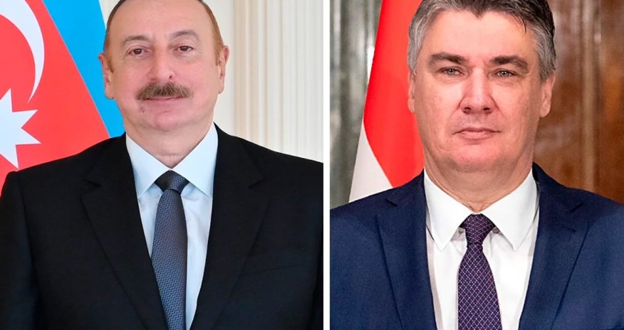 Ильхам Алиев поздравил Зорана Милановича с национальным праздником Хорватии