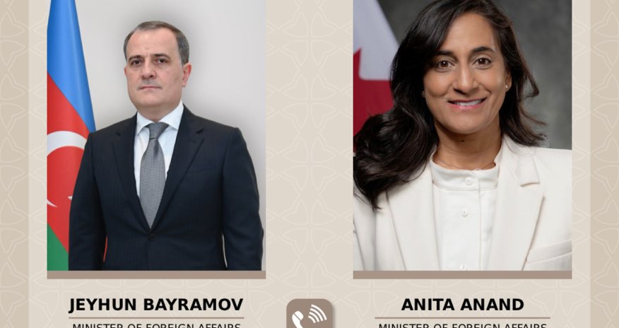 Ceyhun Bayramov kanadalı həmkarı ilə telefon danışığı aparıb
