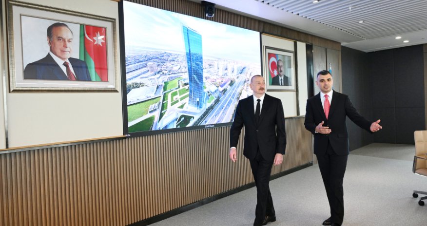 President Ilham Aliyev attended opening of new building of Central Bank