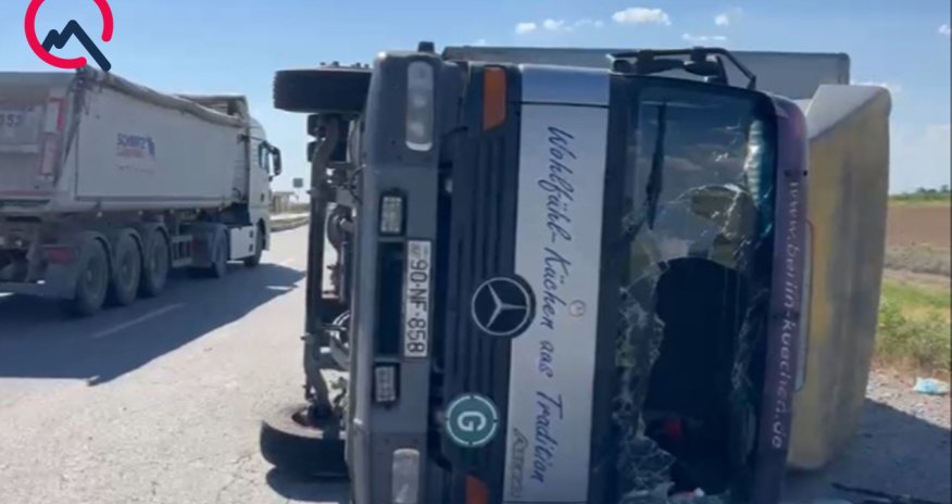 Kürdəmirdə yol qəzası baş verib,xəsarət alanlar var