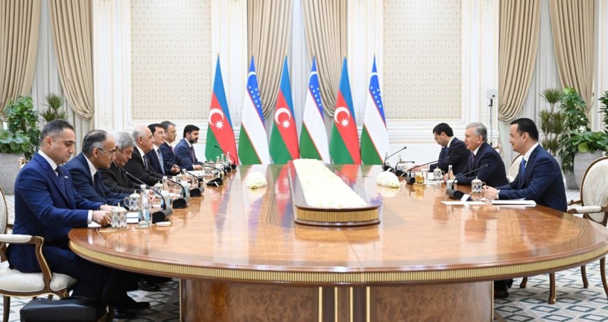Əli Əsədov Özbəkistan Prezidenti ilə görüşüb