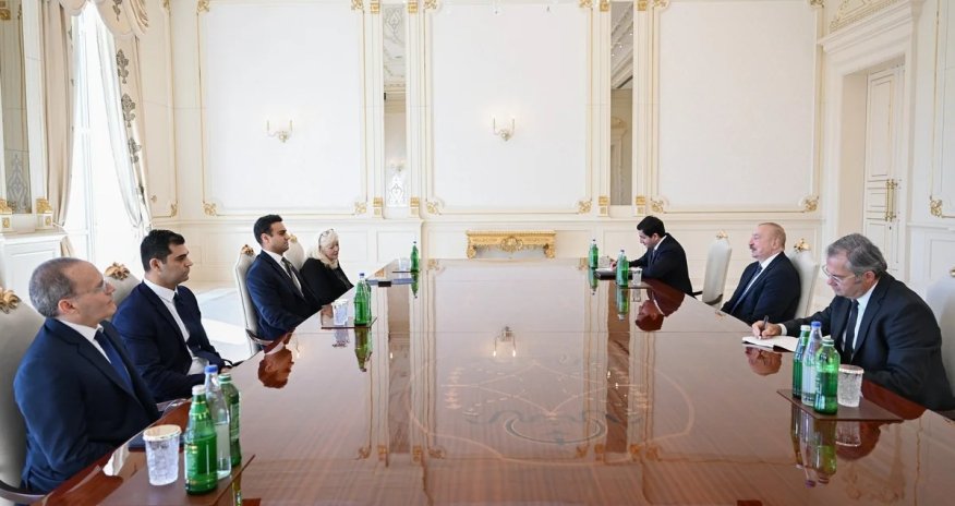 Əliyev ABŞ Konqresinin Nümayəndələr Palatasının üzvünü qəbul edib