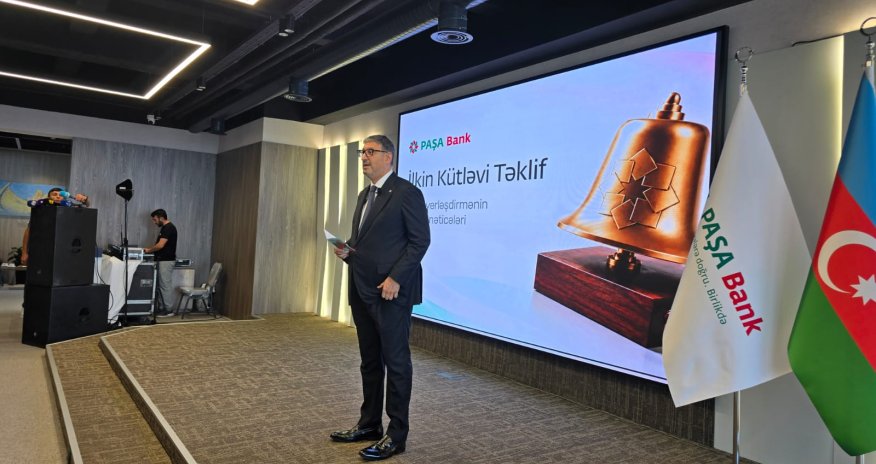 Paşa Bankın İPO-suna 66,3 milyon manatlıq sifariş daxil olub - sədr