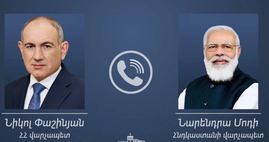 Modi və Paşinyan Hindistan-Ermənistan əməkdaşlığının gücləndirilməsini müzakirə ediblər